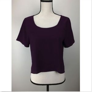 S.H.E. Crop Top Size M Medium Short Sleeve